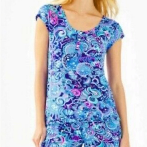 LILLY PULITZER EXTRA LARGE COSMIC KISMET PJS SET NWT - Picture 8 of 10